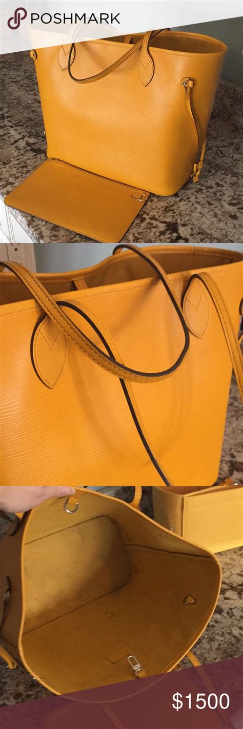 lv neverfull epi leather yellow|Neverfull MM Epi Leather .